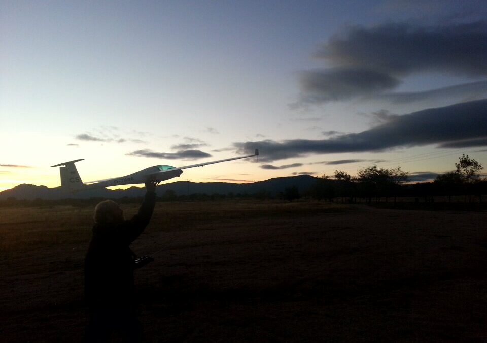Una tarde cualquiera en el campo de vuelo